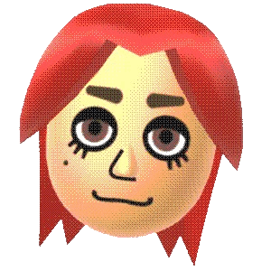 a red haired mii face